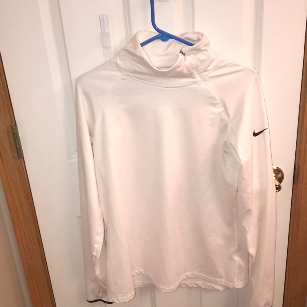 White Nike Dri-Fit Quarter-zip!!